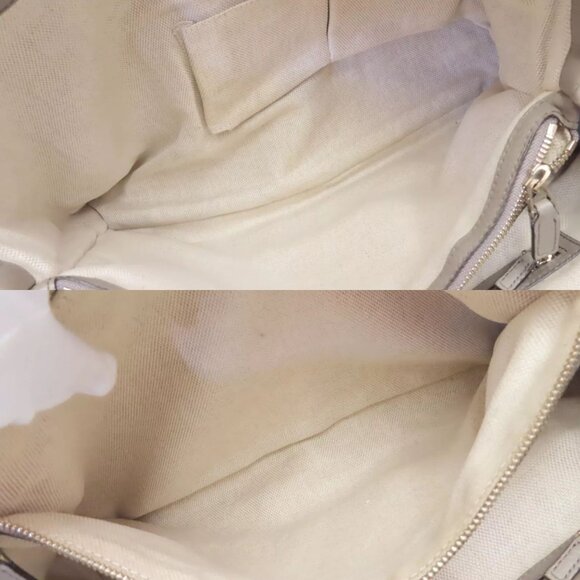 206464BR (X6) Gucci Crossbody Bag Soho Interlocking 2 Way Gray Leather - Picture 11 of 13